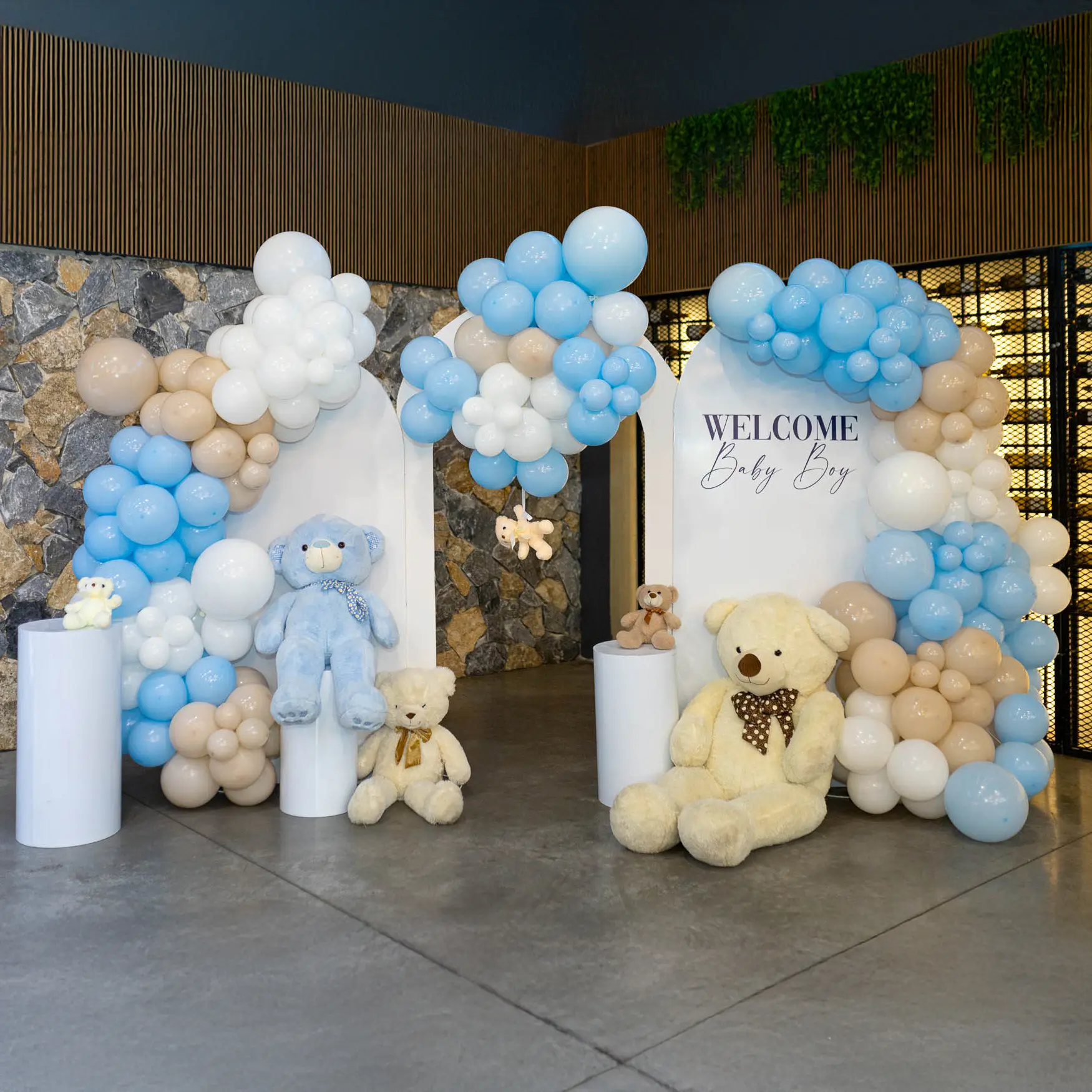 עיצוב בלונים לברית מילה - a-5 Blue | Argaman Events - עיצוב בלונים לאירוע (A-5 Blue)